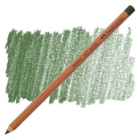 Пастельний олівець Faber-Castell Pitt Pastel, колір темно-зелений хром (сhromium green opaque) №174, 112274 112274 фото