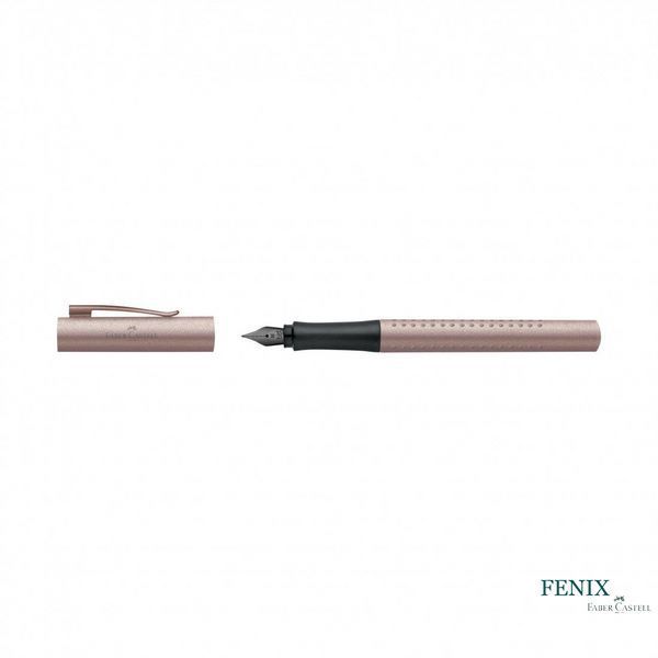 Подарунковий набір ручок Faber-Castell GRIP Edition Rose Copper в металевому пеналі, кулькова ручка + перова, 201525 201525 фото
