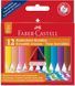 Крейда воскова Faber-Castell Plastic Grip тригранна в картонній коробці 12 кольорів, 122520 122520 фото 5