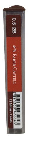 Грифель для механічного олівця Faber-Castell Polymer OF9125 2В (діаметр 0,5 мм), 12 штук в пеналі, 521502 521502 фото