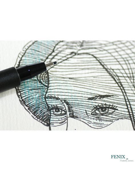 Ручка капілярна Faber-Castell Pitt Artist Pen Fineliner M (0,7 мм), колір чорний №199, 167399 167399 фото