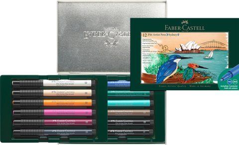 Набір капілярних ручок Faber-Castell Pitt Artist Pen Set Sydney, 12 штук, 267138 267138 фото