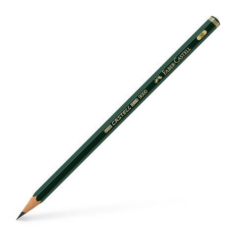Карандаш чернографитный Faber-Castell CASTELL 9000 степень твердости 3B, 119003 119003 фото