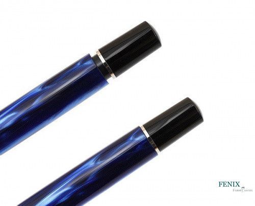 Ручка перьевая Pelikan Classic Marbled Blue, корпус синий, перо F, М205 М205 фото