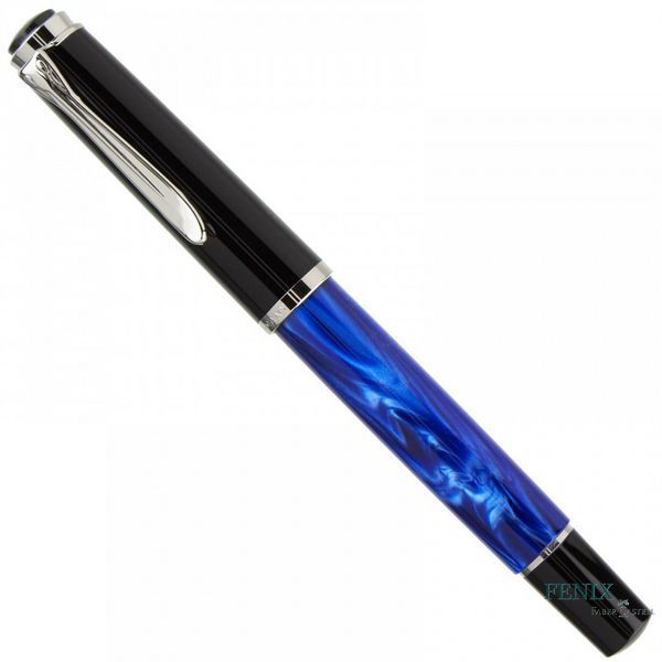 Ручка перьевая Pelikan Classic Marbled Blue, корпус синий, перо F, М205 М205 фото