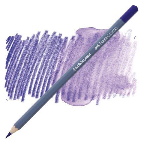 Карандаш акварельный Faber-Castell Goldfaber Aqua цвет сине-фиолетовый №137 ( Blue Violet), 114637 114637 фото