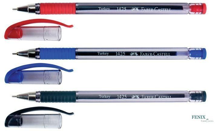 Кулькова ручка Faber-Castell 1425 червона 0,7 мм, 142521 142521 фото
