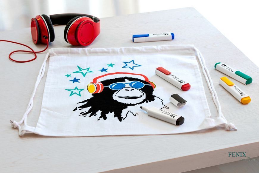 Маркери для тканини Faber-Castell Textile Marker, набір 5 кольорів у блістері, 159520 159520 фото