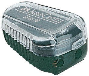 Подвійна стругачка для графітних грифелів Faber-Castell TK lead sharpening box, діаметр від 2 мм до 3,5 мм, 186600 186600 фото