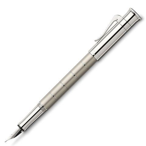 Перьевая ручка Graf von Faber-Castell Anello Titanium из коллекции Classic Anello, перо F (0.5 мм), 145641 145641 фото