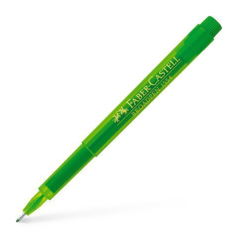 Капиллярная ручка Faber-Castell BROADPEN 1554 травянисто - зеленый, 0,8 мм, 155466 155466 фото
