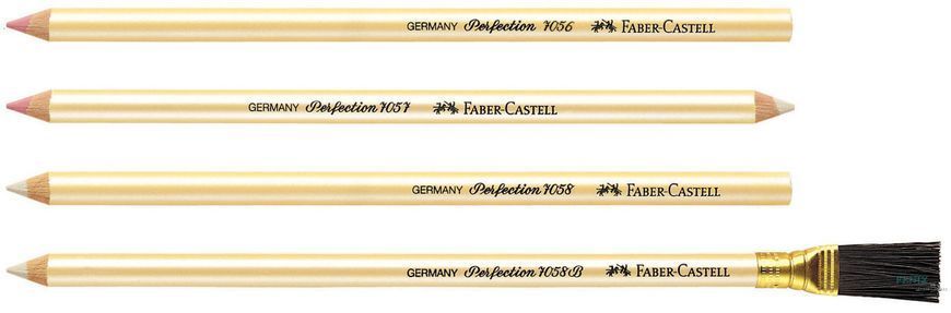 Ластик-карандаш Faber-Castell Perfection 7057 двухсторонний графит / тушь, 185712 185712 фото