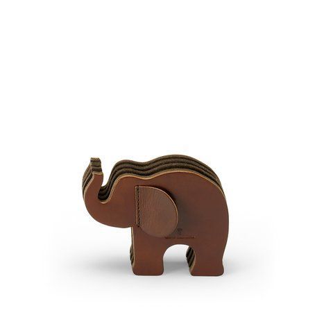 Підставка для ручок Graf von Faber-Castell Elephant Small, розмір маленький, колір темно-коричневий, 118722 118722 фото