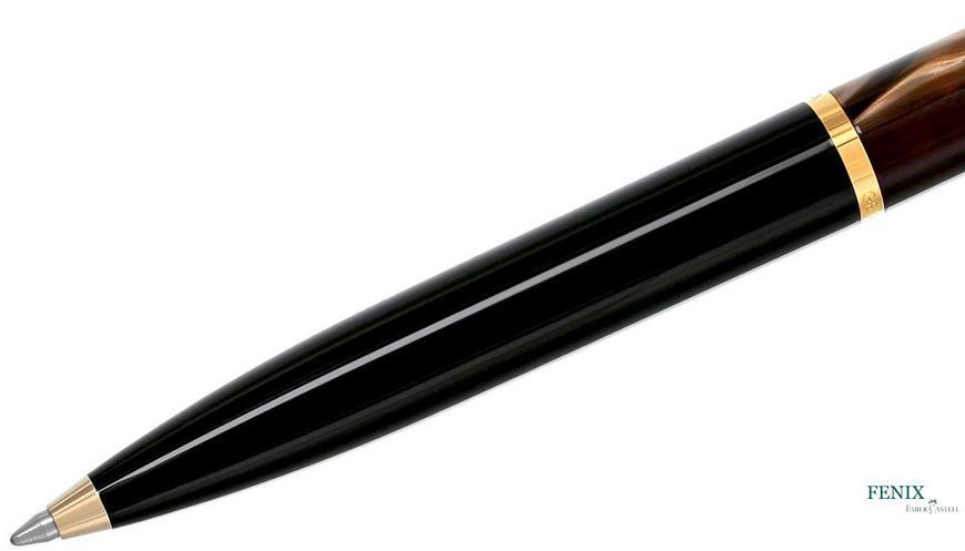 Ручка шариковая Pelikan Classic Brown Marbled К200, корпус черный с коричневым К200 фото