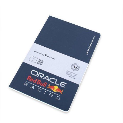 Блокнот із кам'яного паперу Pininfarina Notebook Red Bull, обкладинка синя, формат А5, 128 сторінок в лінію NB1421ORLCO фото