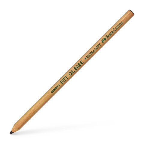 Олівець на олійній основі Faber-Castell Pitt Oil Base, колір дуже м'який чорний (black extra soft) №199, 112601 112601 фото
