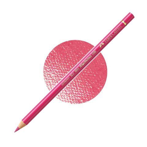 Олівець кольоровий Faber-Castell POLYCHROMOS колір рожевий кармін №124 (Rose Carmine), 110124 110124 фото