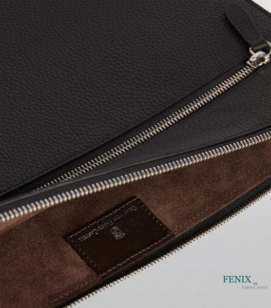 Шкіряна папка на блискавці Graf von Faber-Castell Portfolio Cashmere, формат А4, колір чорний, 118691 118691 фото