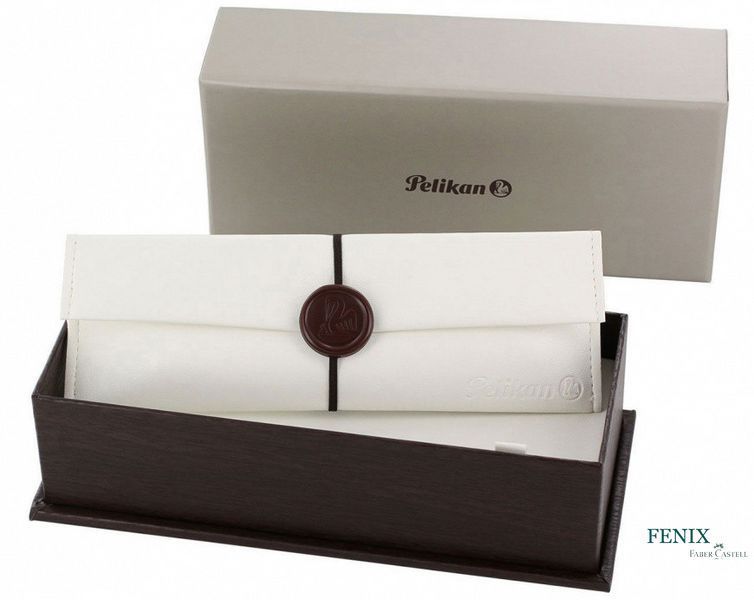 Ручка кульковая Pelikan Souver&auml;n Precious Metals Dark-Blue Transparent, корпус темно-синій, K625 K625 фото