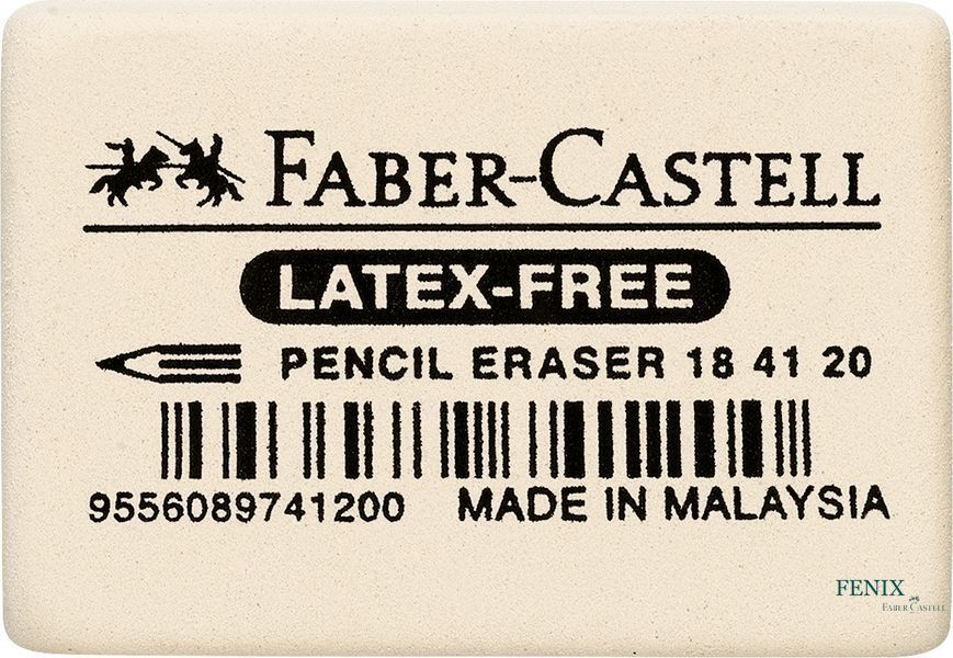 Ластик Faber-Castell Latex - free 7041-20 каучуковый цвет белый, 184120 184120 фото