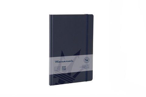 Блокнот з кам'яного паперу Pininfarina Maserati Notebook Stone Paper, обкладинка синя А5, 128 аркушів в лінію PNF1421MASE фото