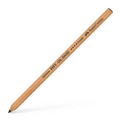 Олівець на олійній основі Faber-Castell Pitt Oil Base, колір твердий чорний (black hard) №199, 112604 112604 фото