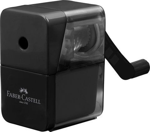 Механічна настільна стругачка Faber-Castell, колір чорний, 180984 180984 фото