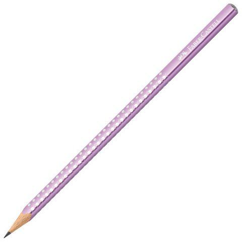 Олівець чорнографітний Faber-Castell Grip Sparkle Pearl Violet metallic корпус фіолетовий металік, 118263 118263 фото
