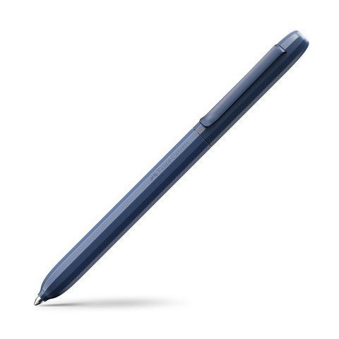 Ручка кулькова поворотна Faber-Castell серії AVORI Midnight Muse, колір корпусу темно-синій, синя М (0,7 мм), 142702 142702 фото