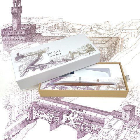 Ручка шариковая Pininfarina Piuma Ink ITALIAN BEAUTY FIRENZE, корпус из древесины груши, Флоренция FOPIUBINKFI фото