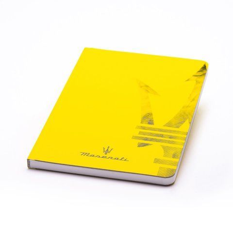 Блокнот из каменной бумаги Pininfarina Maserati Notebook Stone Paper, обложка желтая А5, 128 стр. в линию PNF1421MASEGI фото