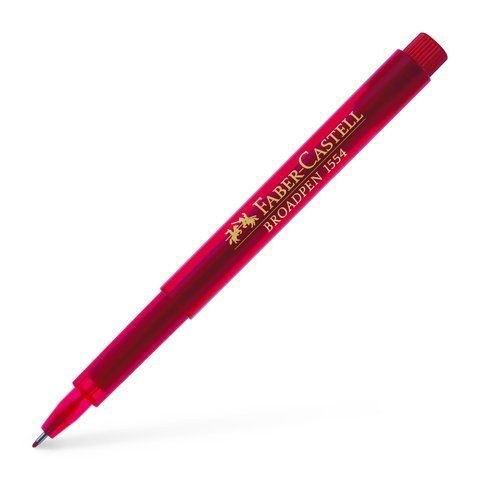 Капиллярная ручка Faber-Castell BROADPEN 1554 красный, 0,8 мм, 155421 155421 фото