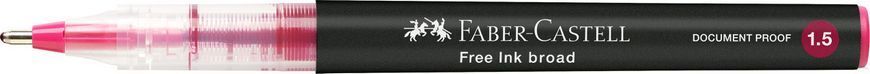 Ручка-роллер Faber-Castell Free Ink rollerball, цвет чернил темно-красный, 1,5 мм, одноразовая, 348326 348326 фото