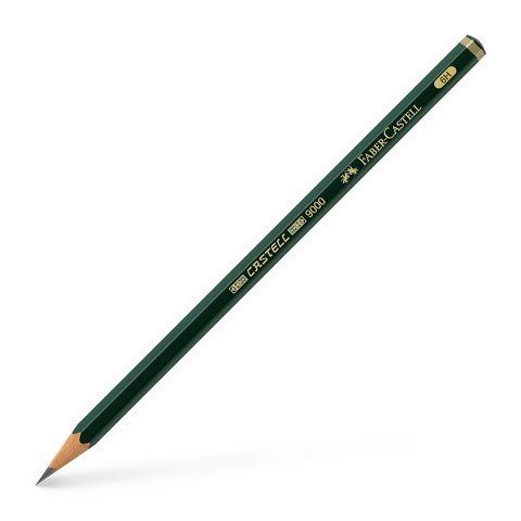 Карандаш чернографитный Faber-Castell CASTELL 9000 степень твердости 6H, 119016 119016 фото
