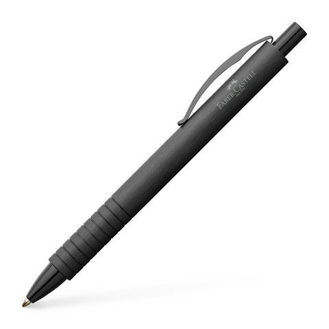 Ручка шариковая Faber-Castell Essentio Aluminium Black алюминиевая, черный корпус, 148427 148427 фото