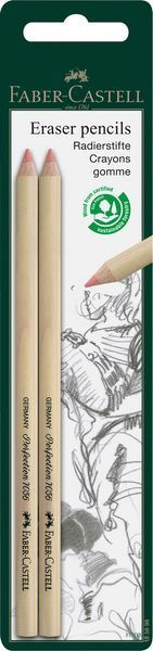 Ластик-карандаш Faber-Castell Perfection 7056 для удаления графитного грифеля и угля набор 2 шт, 185698 185698 фото