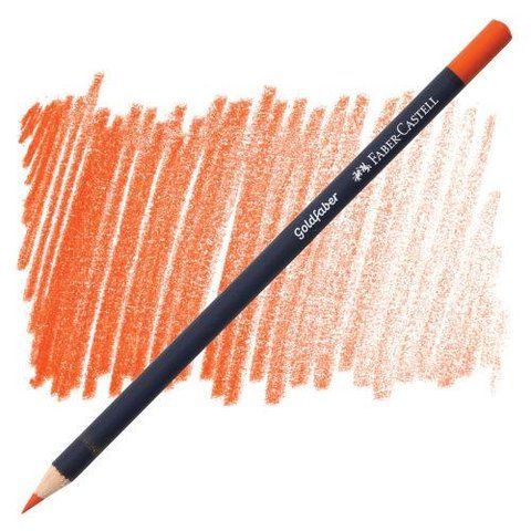 Цветной карандаш Faber-Castell Goldfaber цвет темный ярко-оранжевый №115 (Dark Cadmium Orange), 114715 114715 фото