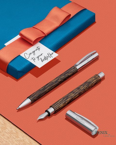 Ручка перьевая Faber-Castell Ambition Cocos корпус кокосовое дерево, перо М (0,7 мм), 148170 148170 фото