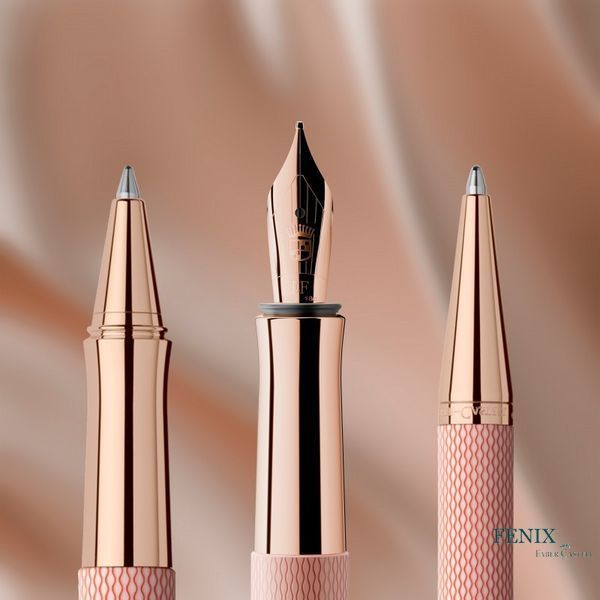 Ручка кулькова Graf von Faber-Castell Ballpoint pen Guilloche з колекції Guilloche Rose Blush, 145337 145337 фото
