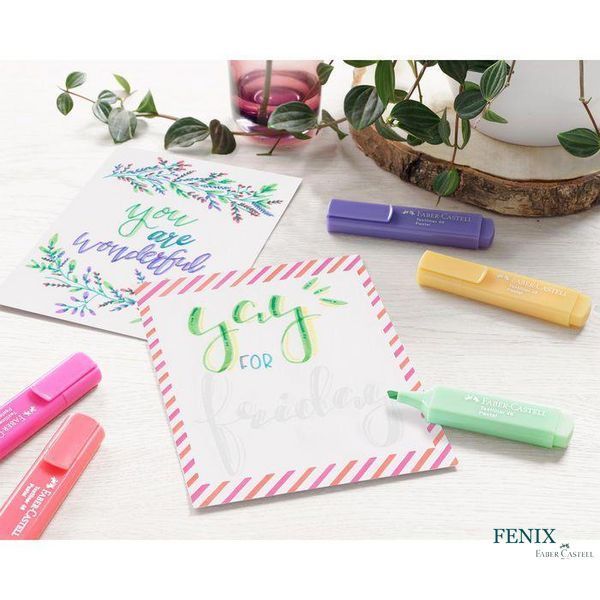 Маркер текстовый пастельный Faber-Castell Textliner 46 Pastel Powder, цвет пудра, 154696 154696 фото