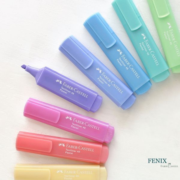 Маркер текстовый пастельный Faber-Castell Textliner 46 Pastel Powder, цвет пудра, 154696 154696 фото