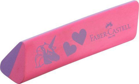 Ластик виниловый Faber-Castell PVC & DUST-free серии Unicorn, цвет розовый / фиолетовый, 188751 188751 фото